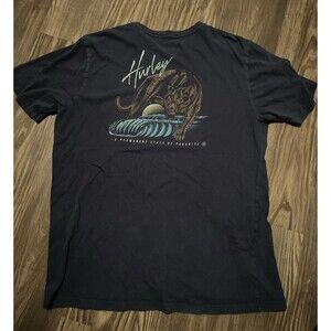 HURLEY A Permanent State of Paradise Men's Shirt Puma Logo Dark Navy Size Medium